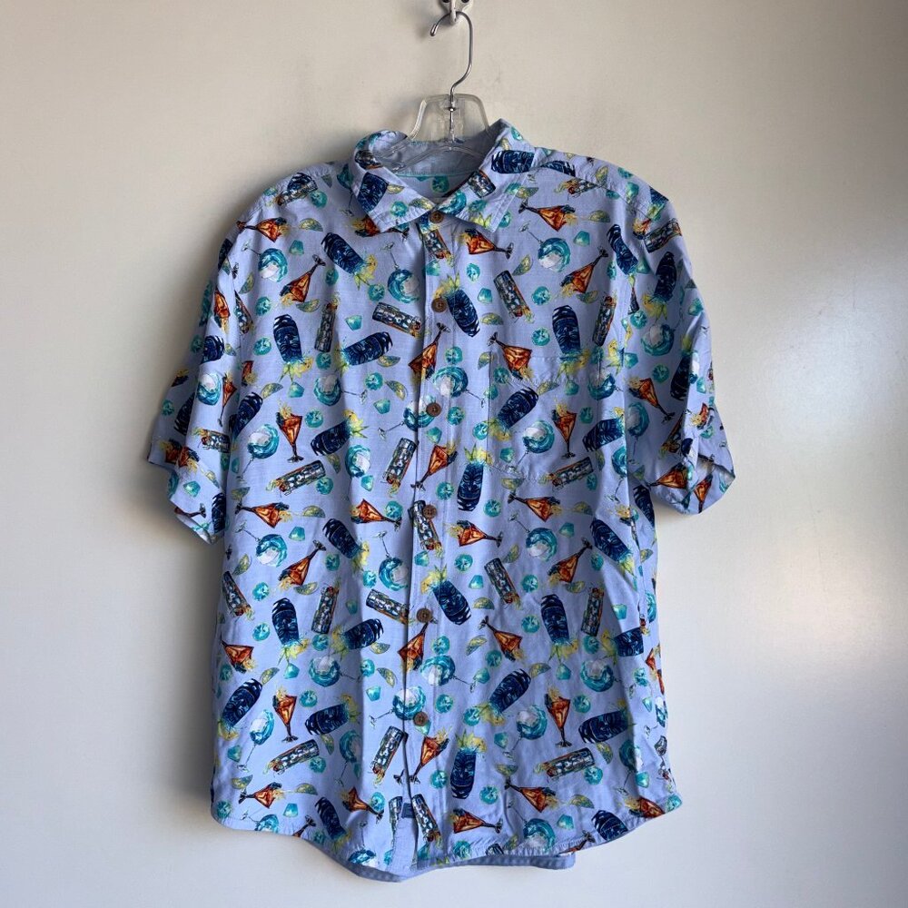 Tommy Bahama Veracruz Cay Camp Shirt Men's Medium Cocktails